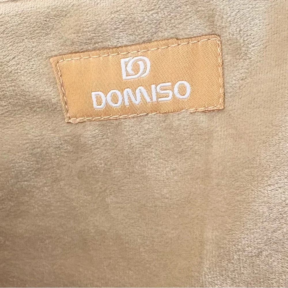 DOMISO Canvas Sleeve Case Orange Brown All-Over Pattern Laptop Cover